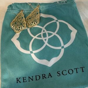 Kendra Scott Gold Filigree Earrings